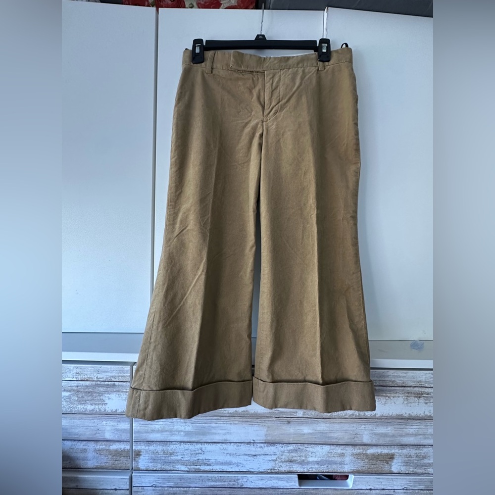 🤎 GAP Tan Wide Leg Culottes Size 2 Cropped Pants